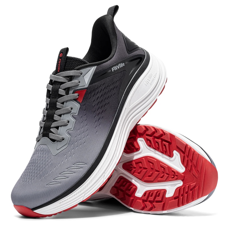 Sneaker Box - Fitville Erkek Spor Ayakkabıları, Geniş Burunlu,